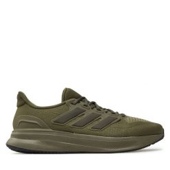 Buty do biegania adidas. Zielone buty do biegania męskie ADIDAS, bez wzorów, bez zapięcia, do biegania. Za 249.99 zł.