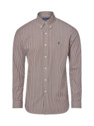 Polo Ralph Lauren Koszula męska Mężczyźni Regular Fit Bawełna brązowy|biały w paski, L. Białe koszule męskie Polo Ralph Lauren, l, bez wzorów, z bawełny, bez kołnierzyka, bez ramiączek. Za 659.95 zł.