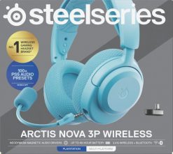 SteelSeries Gaming Headset | Arctis Nova 3PW | Bluetooth | Over-ear | Noise canceling | Wireless | Aqua. Słuchawki bluetooth STEELSERIES. Za 426.90 zł.
