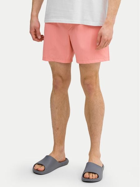 4F Szorty kąpielowe 4FWSS24UBDSM088 Pomarańczowy Regular Fit. Brązowe kąpielówki męskie 4f, l, bez wzorów, z syntetyku. Za 59.99 zł.