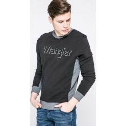 Wrangler - Bluza. Szare bluzy nierozpinane męskie Wrangler, z nadrukiem, z bawełny. W wyprzedaży za 159.90 zł.