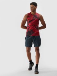 4F Spodenki treningowe z materiału z recyklingu męskie - szare XXL. Szare szorty sportowe męskie 4f, bez wzorów, z dzianiny, sportowe. W wyprzedaży za 49.99 zł.