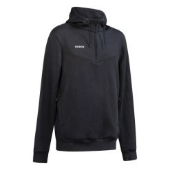 Bluza do hokeja na trawie męska Korok FH500. Czarne bluzy nierozpinane męskie KOROK, m, bez wzorów, z bawełny, bez ramiączek, bez kaptura. Za 179.99 zł.