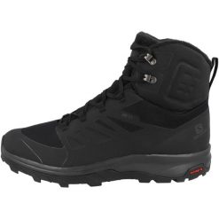Buty do chodzenia męskie Salomon Outblast TS Cswp. Czarne buty trekkingowe męskie Salomon, bez wzorów, z materiału, za kostkę, bez zapięcia, trekkingowe. Za 663.00 zł.
