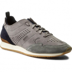Sneakersy BOSS - Adrenal 50379609 10204330 01 Medium Grey 030. Szare buty sportowe na co dzień męskie Boss, z materiału, klasyczne. W wyprzedaży za 489.00 zł.