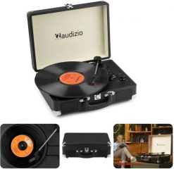 Gramofon w Walizce z BT In/Out RP116BK Audizio czarny one size. Czarne gramofony Audizio. Za 267.00 zł.