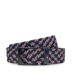 Pasek Męski Tommy Hilfiger. Niebieskie paski męskie Tommy Hilfiger, bez wzorów. Za 139.99 zł.