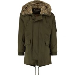 Topman SURPLUS Parka khaki/olive. Brązowe parki męskie Topman, z bawełny. W wyprzedaży za 407.20 zł.