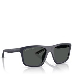 Okulary przeciwsłoneczne Armani Exchange. Niebieskie okulary przeciwsłoneczne męskie Armani Exchange, bez wzorów. Za 359.99 zł.
