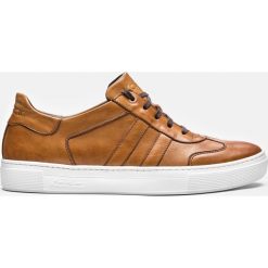 Trampki męskie brązowe. Buty sportowe na co dzień męskie marki Kazar. Za 449.00 zł.
