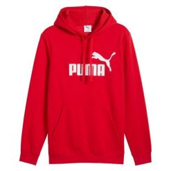 Męska Bluza Z Kapturem Essentials No 1 Logo. Czerwone bluzy z kapturem męskie Puma, m, bez wzorów, z kapturem. Za 237.99 zł.
