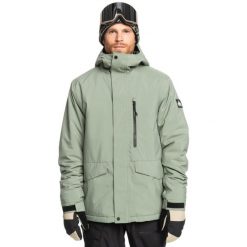 Kurtka śnieżna dla Mężczyzn MISSION SOLID. Niebieskie kurtki narciarskie i snowboardowe męskie Quiksilver, na zimę, m, bez wzorów, z poliesteru, bez kaptura, narciarskie. Za 979.00 zł.