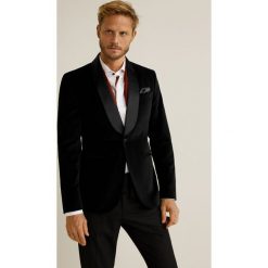 Mango Man - Marynarka Blackie. Czarne marynarki męskie Mango Man, z bawełny. Za 299.90 zł.