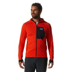 Polar z kapturem zapinany na zamek Mountain Hardwear Polartec® Power Grid. Brązowe bluzy z polaru męskie MOUNTAIN HARDWEAR, xl, bez wzorów, z polaru, sportowe, bez ramiączek, z kapturem. W wyprzedaży za 637.50 zł.