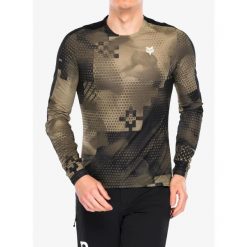 Bluza rowerowa męska Fox Flexair Ascent LS Jersey Pulse. Brązowe bluzy nierozpinane męskie FOX, m, bez wzorów, z jersey, sportowe, bez ramiączek, bez kaptura. Za 308.99 zł.