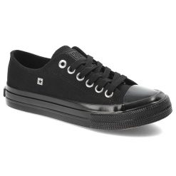 Czarne Trampki Big Star Sportowe Buty Unisex. Czarne trampki męskie Big Star, bez wzorów, eleganckie, bez zapięcia. Za 119.00 zł.