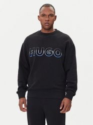 HUGO Bluza Nogocrew 50549148 Czarny Regular Fit. Czarne bluzy nierozpinane męskie Hugo, l, bez wzorów, z bawełny, bez ramiączek, bez kaptura. Za 449.99 zł.