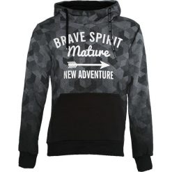 Szara Bluza New Adwenture. Bluzy z kapturem męskie Born2be. Za 44.99 zł.