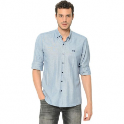 Koszula w kolorze szarym. Szare koszule męskie AVVA, Dewberry, button down. Za 129.95 zł.