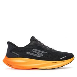 Buty do biegania Skechers. Czarne buty do biegania męskie Skechers, bez wzorów, bez zapięcia, do biegania. Za 649.99 zł.