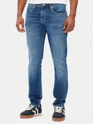 Pepe Jeans Jeansy PM207389 Niebieski Slim Fit. Niebieskie jeansy męskie Pepe Jeans, bez wzorów, z bawełny. Za 289.99 zł.