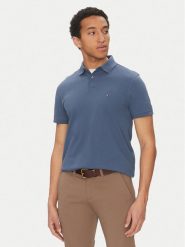 Tommy Hilfiger Polo 1985 MW0MW17770 Niebieski Regular Fit. Niebieskie koszulki polo męskie Tommy Hilfiger, m, bez wzorów, z bawełny, bez kołnierzyka, bez ramiączek. Za 299.99 zł.