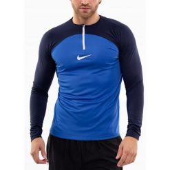 Bluza Męska Nike Academy Rozpinana Zamek 1/4 Sportowa Treningowa r. XL. Niebieskie bluzy z kapturem męskie Nike, m, bez wzorów, z kapturem. Za 156.00 zł.
