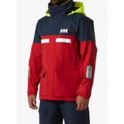 Kurtka przeciwdeszczowa męska Helly Hansen Pier 4.0 Jacket. Czerwone kurtki męskie Helly Hansen, m, bez wzorów, bez ramiączek, bez kaptura. Za 1,178.00 zł.