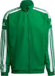 Adidas Bluza męska adidas Squadra 21 Presentation Jacket zielona GP6447 L. Zielone bluzy nierozpinane męskie ADIDAS, l, bez wzorów, bez ramiączek, bez kaptura. Za 165.99 zł.
