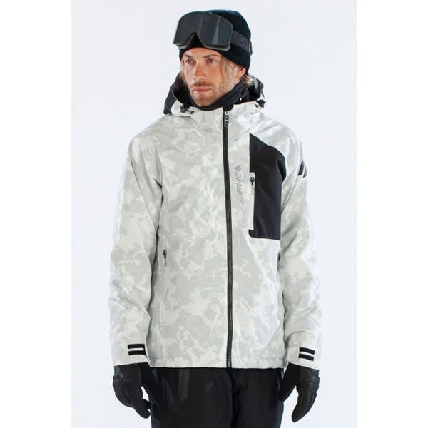 Kurtka Męska Snowboardowa SURFANIC STX 10.000 Orion WhiteMap. Białe kurtki męskie Surfanic, na zimę, m, bez wzorów, bez kaptura, narciarskie. Za 1,199.99 zł.