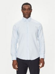 Calvin Klein Koszula K10K114360 Błękitny Slim Fit. Niebieskie koszule męskie Calvin Klein, m, bez wzorów, z bawełny, bez kołnierzyka, bez ramiączek. Za 229.99 zł.
