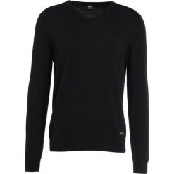 BOSS CASUAL AKHUBOS Sweter black. Czarne kardigany męskie marki BOSS CASUAL, z bawełny. Za 419.00 zł.