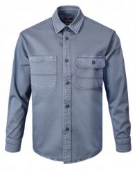 Lekka Kurtka o Kroju Koszuli Wierzchniej - Pako Jeans - Stalowa Niebieska. Niebieskie kurtki męskie Pako Jeans, na wiosnę, l, bez wzorów, z bawełny, bez ramiączek, bez kaptura. Za 239.00 zł.