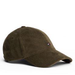 Czapka z daszkiem Tommy Hilfiger. Zielone czapki męskie Tommy Hilfiger, bez wzorów. Za 189.99 zł.