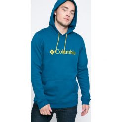 Columbia - Bluza Basic Logo II Hoodie. Niebieskie bluzy nierozpinane męskie Columbia, m, z aplikacjami, z bawełny, z kapturem. W wyprzedaży za 159.90 zł.
