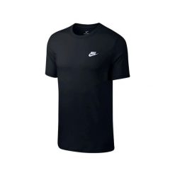 Koszulka Nike Sportswear Club Czarna. Białe t-shirty sportowe męskie Nike, m, bez wzorów, z bawełny, klasyczne, bez ramiączek. Za 109.99 zł.