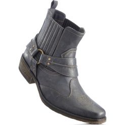 Kozaki kowbojki Mustang bonprix szary. Buty zimowe męskie marki bonprix. Za 169.99 zł.