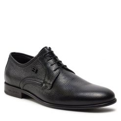 Półbuty Baldinini. Czarne eleganckie półbuty męskie Baldinini, wizytowe, bez obcasa, bez zapięcia. Za 869.99 zł.
