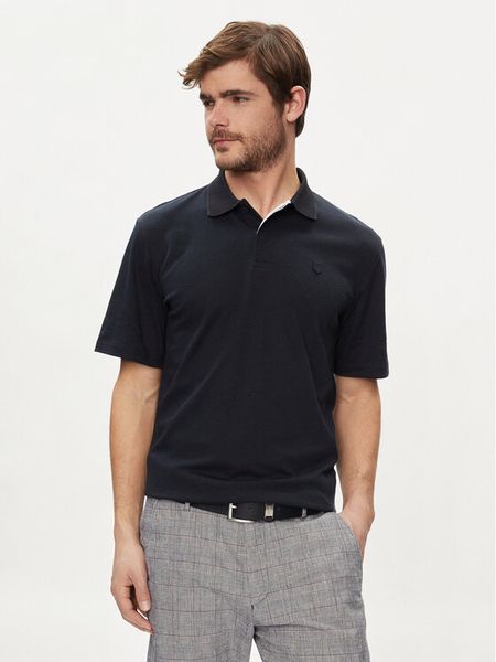 Jack & Jones Polo Crodney 12251180 Granatowy Regular Fit. Niebieskie koszulki polo męskie Jack & Jones, m, bez wzorów, z syntetyku, bez kołnierzyka, bez ramiączek. Za 69.99 zł.