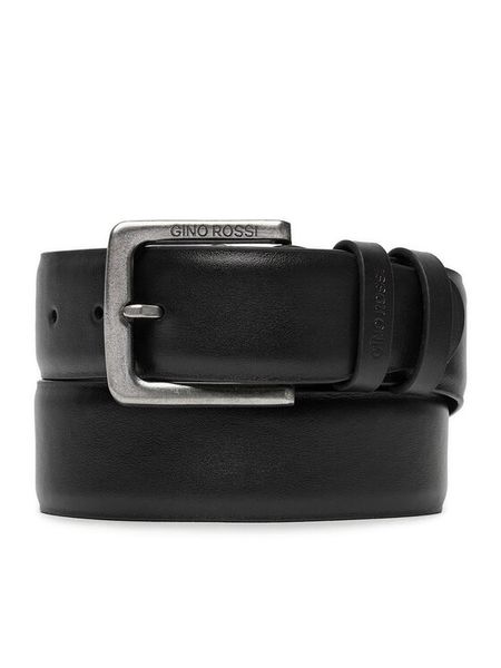 Gino Rossi Pasek C-EIJAH-ZZ24068 Czarny. Czarne paski męskie Gino Rossi, bez wzorów, ze skóry. Za 139.99 zł.