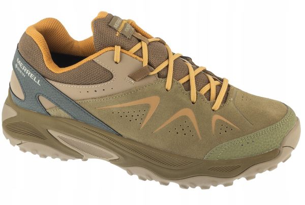 Merrell Yokota 3 GTX J038487 Brązowe 46. Brązowe buty trekkingowe męskie Merrell, bez wzorów, bez zapięcia. Za 493.09 zł.
