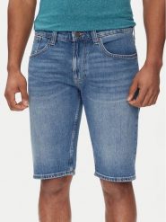 Tommy Jeans Szorty jeansowe Ronnie DM0DM18792 Niebieski Slim Fit. Niebieskie szorty męskie Tommy Jeans, bez wzorów, z bawełny. Za 269.99 zł.