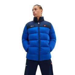 Kurtka ocieplana męska Ellesse Caloroso Padded. Niebieskie kurtki męskie Ellesse, l, bez wzorów, bez ramiączek, bez kaptura. Za 329.99 zł.
