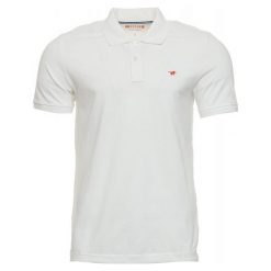 Mustang Koszulka Polo Męska Xxl Biała. Białe koszulki polo męskie Mustang, m, bez wzorów, bez kołnierzyka, bez ramiączek. Za 149.00 zł.
