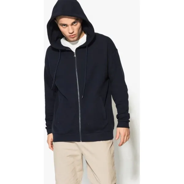 Confront Bluza Bay , granatowy, rozmiar L. Niebieskie bluzy rozpinane męskie Confront, l, bez wzorów, z bawełny, bez ramiączek, bez kaptura. W wyprzedaży za 62.99 zł.