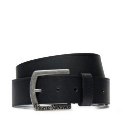 Pasek Męski Pepe Jeans. Czarne paski męskie Pepe Jeans, bez wzorów, z jeansu. Za 219.99 zł.