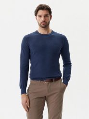 Guess Sweter M5GR02Z3MH1 Niebieski Regular Fit. Niebieskie kardigany męskie Guess, m, z aplikacjami, z bawełny, bez ramiączek. Za 199.99 zł.
