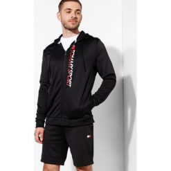 Tommy Sport Bluza Rozpinana Z Kapturem Zip Through Logo , czarny, rozmiar L. Czarne bluzy rozpinane męskie Tommy Hilfiger, l, bez wzorów, z materiału, z kapturem. W wyprzedaży za 319.99 zł.