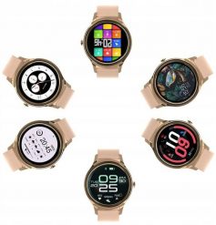 Forever smartwatch ForeVive 3 SB-340 złoty z głośnikiem bluetooth 3W. Żółte zegarki smartwatch Forever. Za 162.22 zł.