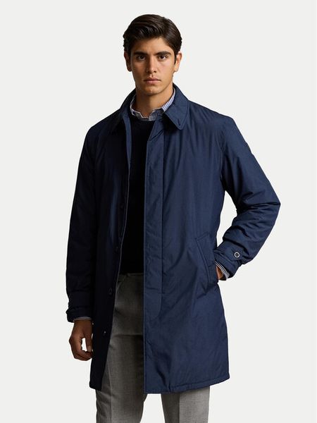 Polo Ralph Lauren Płaszcz zimowy 710938513001 Granatowy Regular Fit. Niebieskie płaszcze męskie Polo Ralph Lauren, na zimę, m, bez wzorów, z syntetyku, bez kaptura. Za 1,649.00 zł.